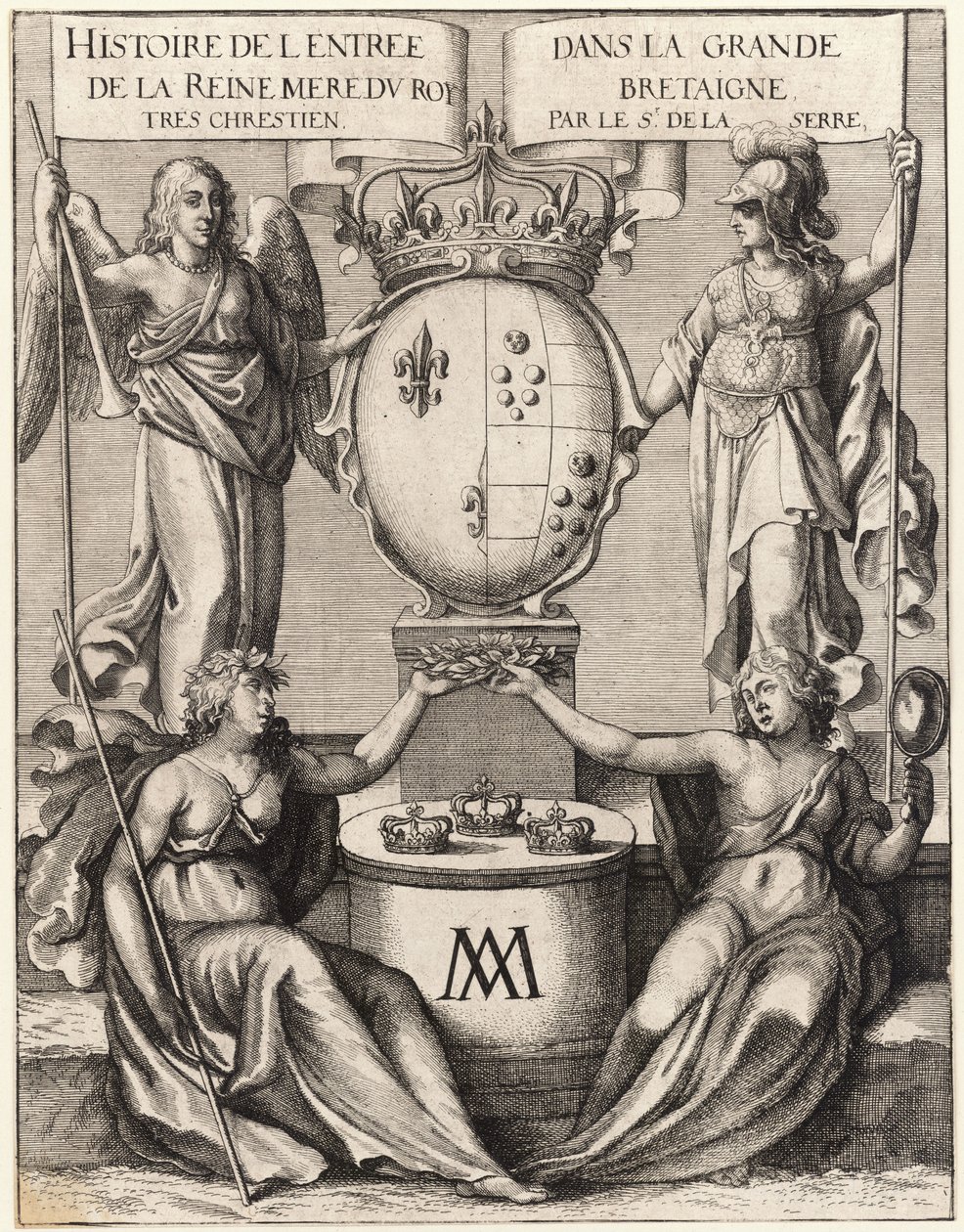 A estufa. Entrada da rainha-mãe na Grande Bretaigne. Estado 2 de Wenceslaus Hollar