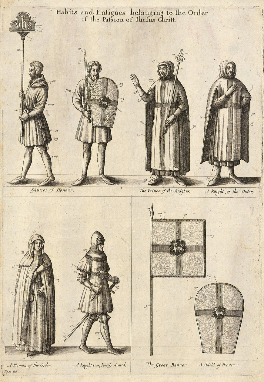 Membros da Ordem de Cristo de Wenceslaus Hollar