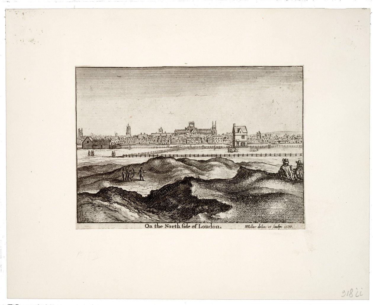 No lado norte de Londres de Wenceslaus Hollar