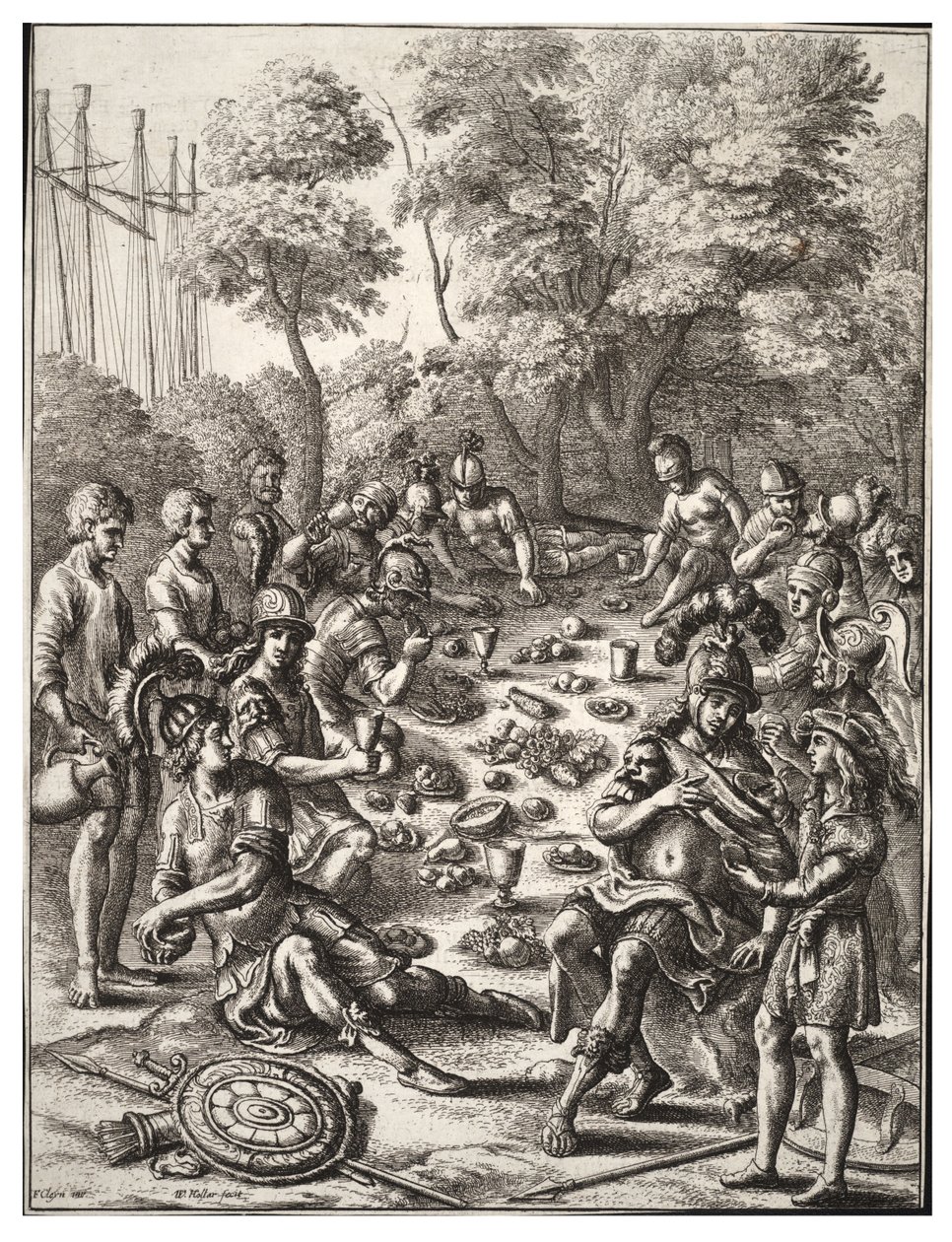 Revisão da dinastia juliana. Estado 2 de Wenceslaus Hollar