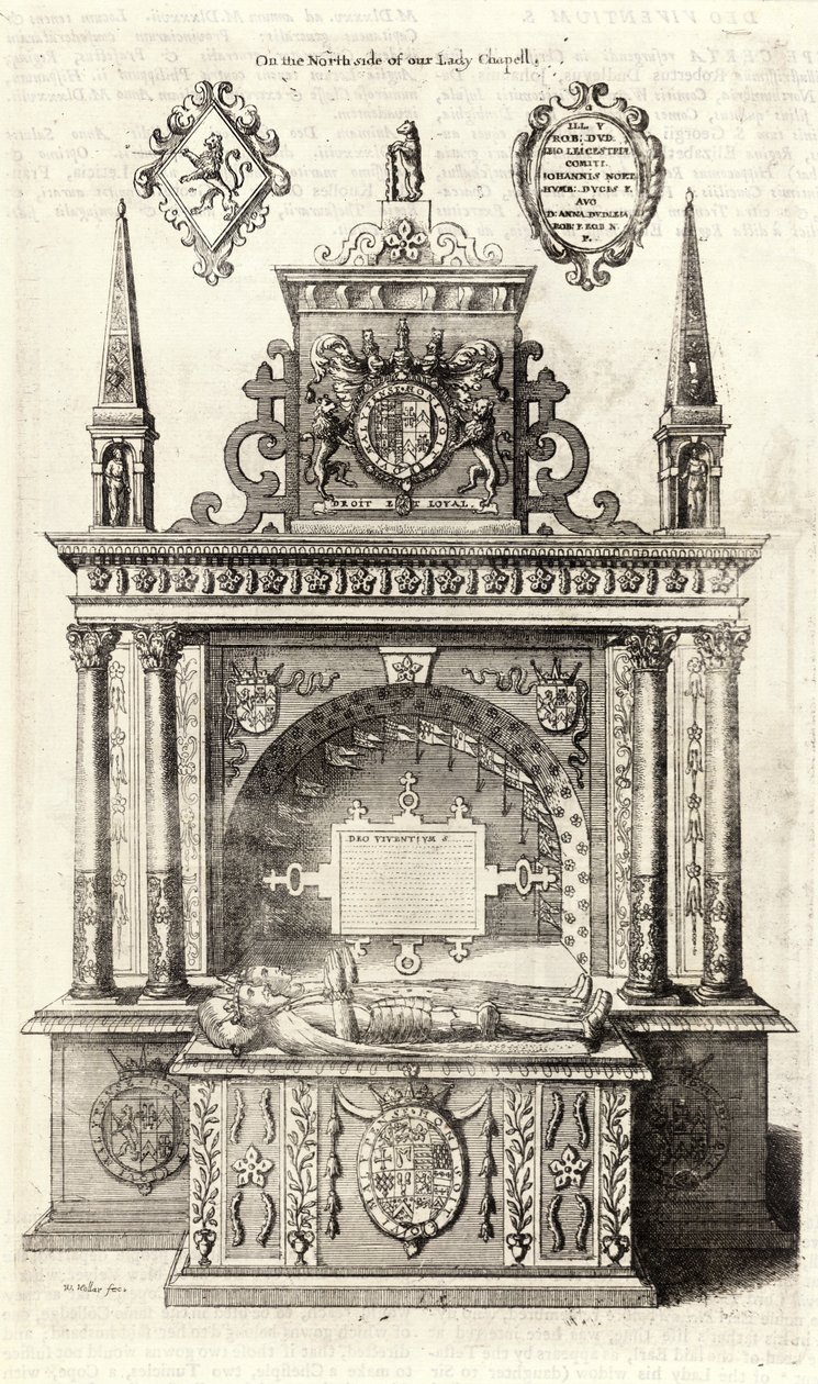Robert Dudley, conde de Leicester (monumento) de Wenceslaus Hollar