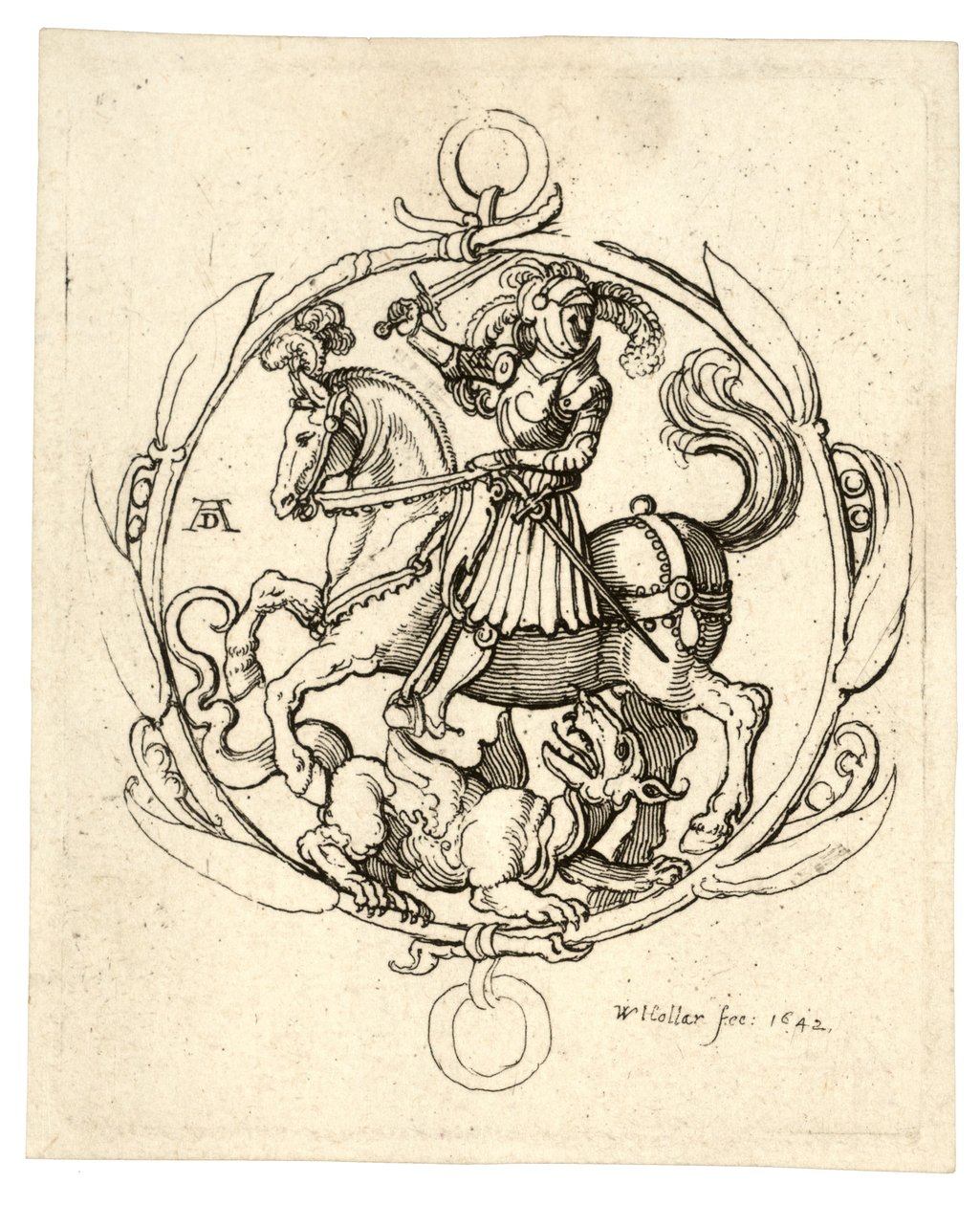 São Jorge e o dragão de Wenceslaus Hollar