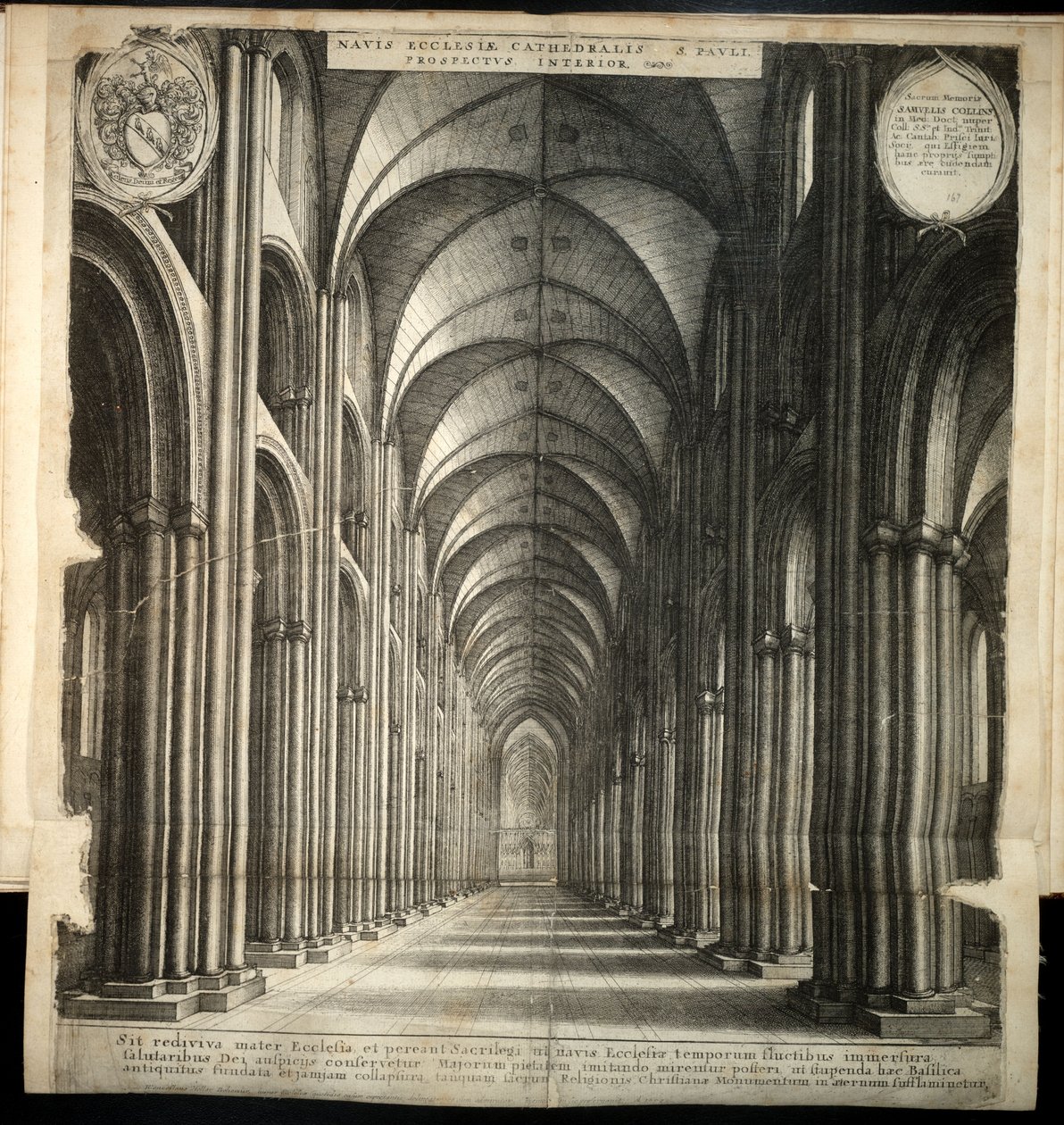 São Paulo. A nave. Estado 1 de Wenceslaus Hollar