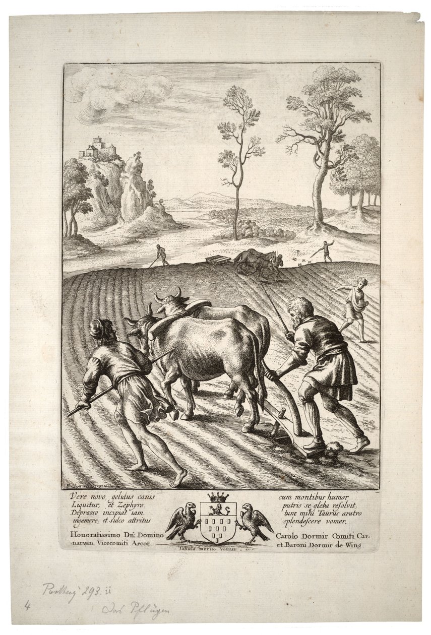 O lavrador. Estado 2 de Wenceslaus Hollar