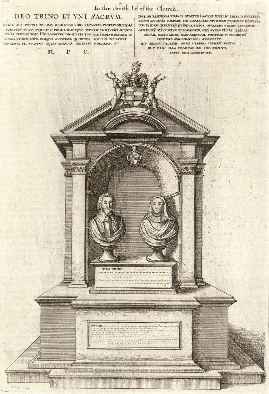 William Peto (Monumento) de Wenceslaus Hollar