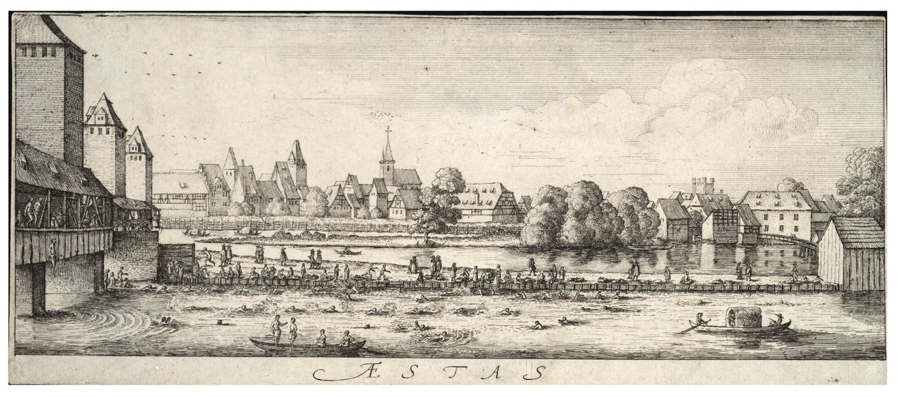 o lugar balnear de Wenceslaus Hollar