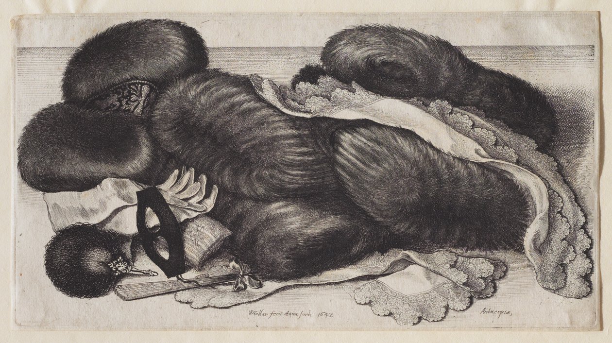 Um grupo de regalos de Wenceslaus Hollar