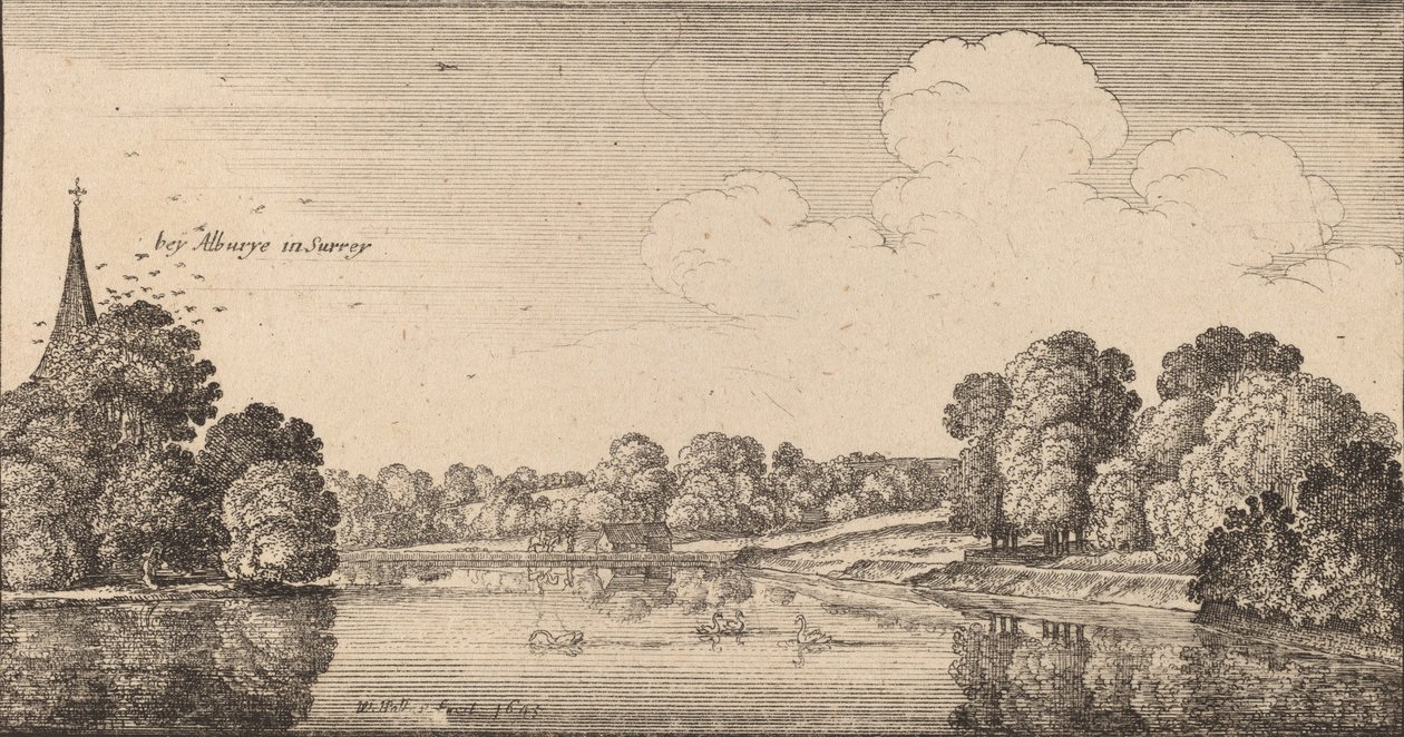 Albury, 1645. de Wenceslaus Hollar