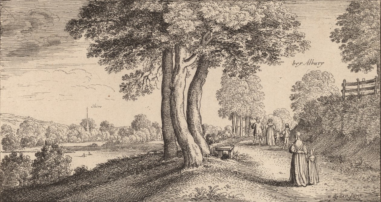 Albury, 1645. de Wenceslaus Hollar