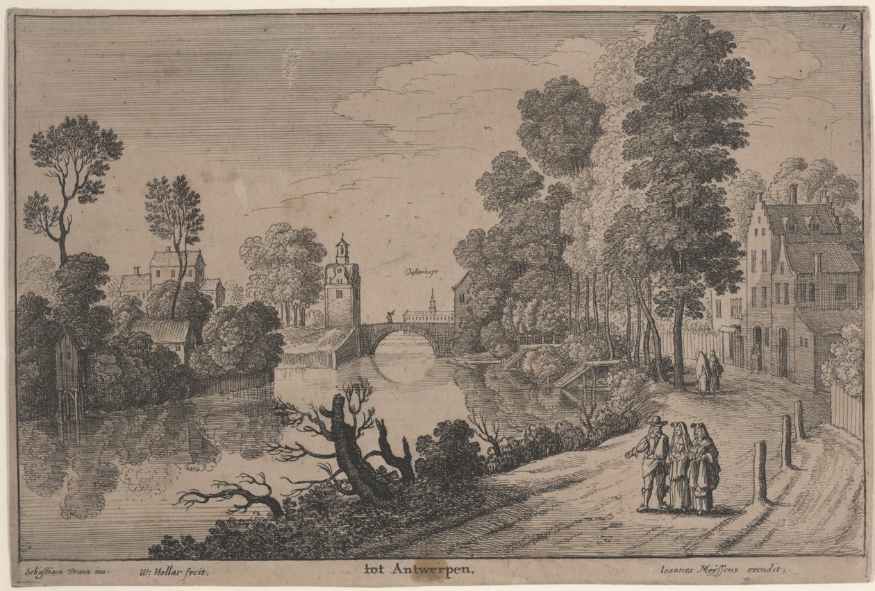 Antuérpia (gravura) de Wenceslaus Hollar
