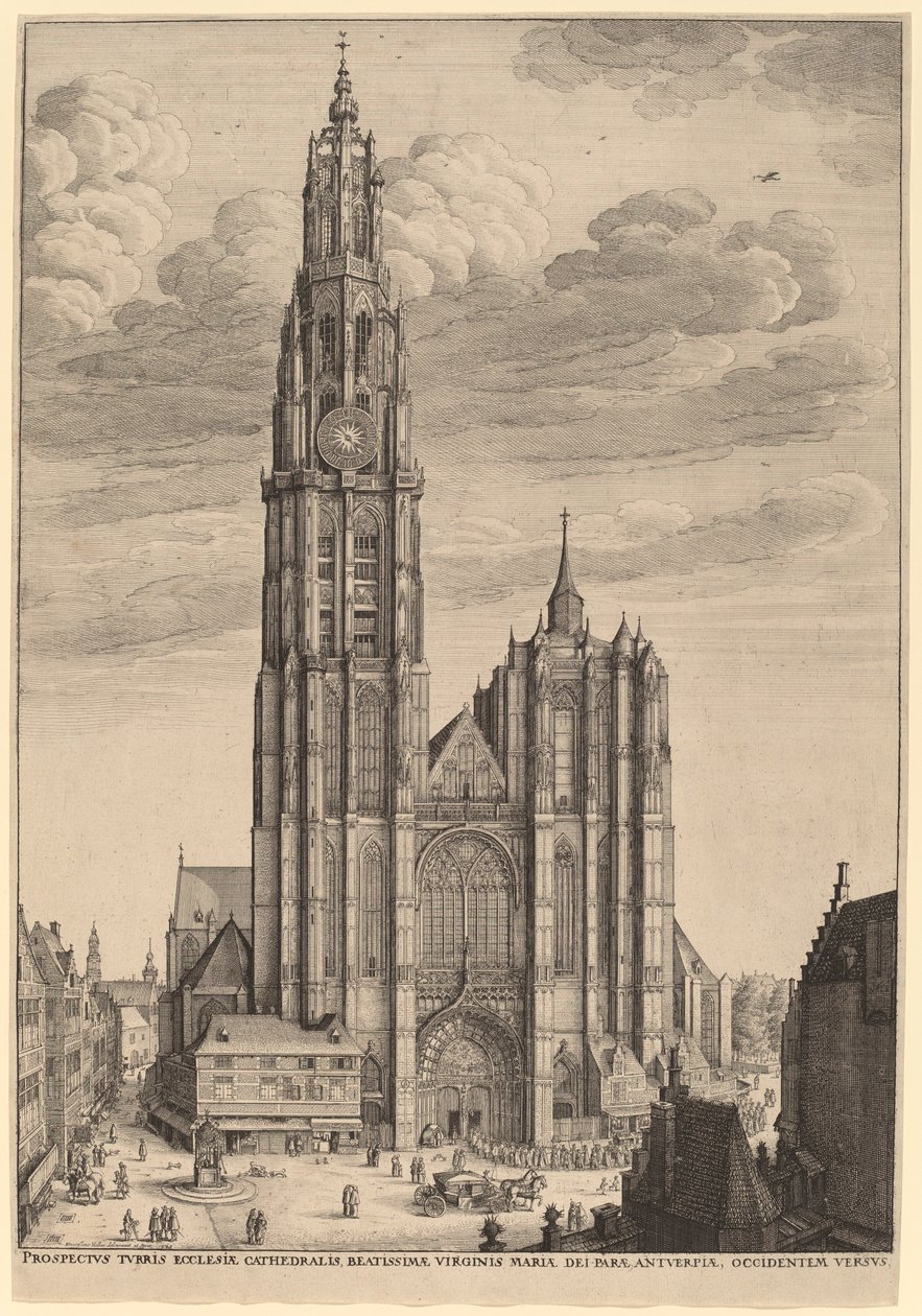 Catedral de Antuérpia de Wenceslaus Hollar