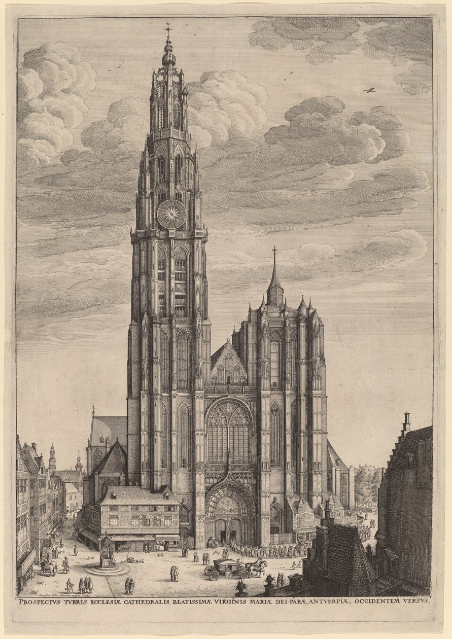 Catedral de Antuérpia de Wenceslaus Hollar
