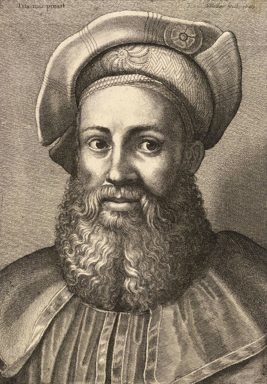 Aretino. Estado 2 de Wenceslaus Hollar