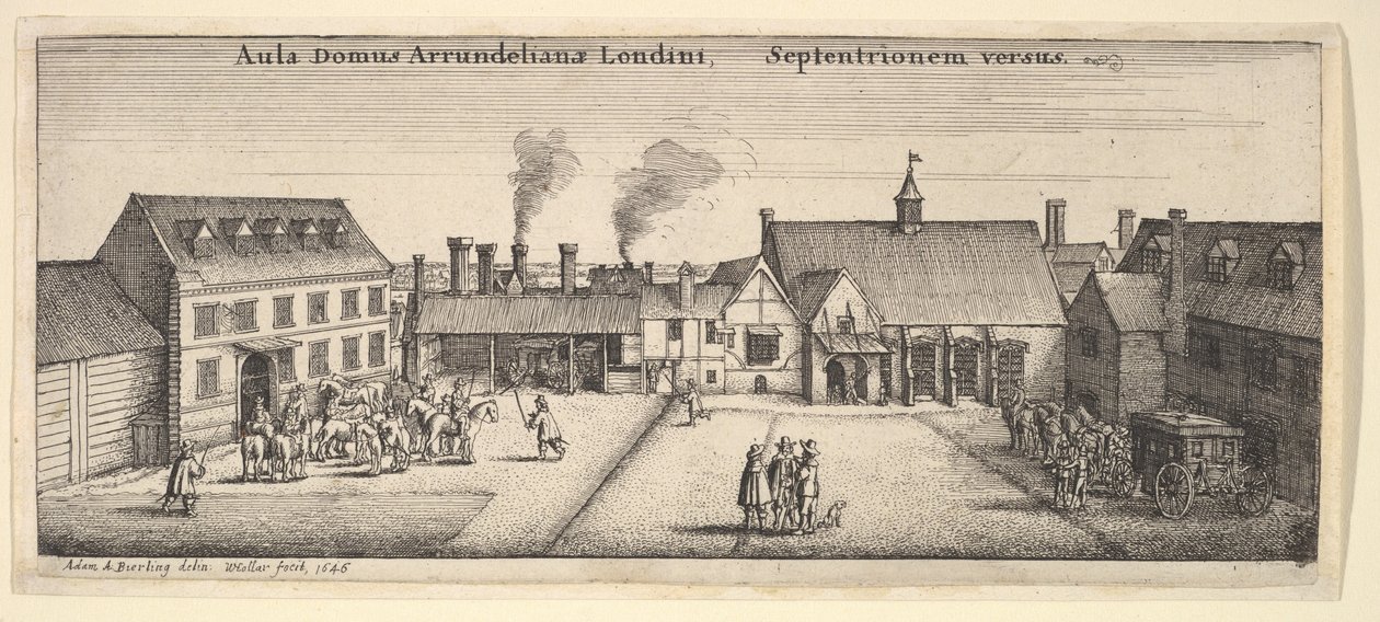 Casa Arundel do Norte, 1646. de Wenceslaus Hollar