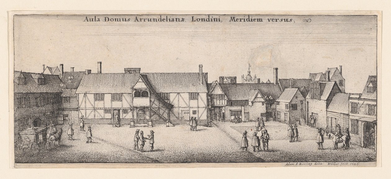 Casa Arundel do Sul, 1646., 1646. de Wenceslaus Hollar