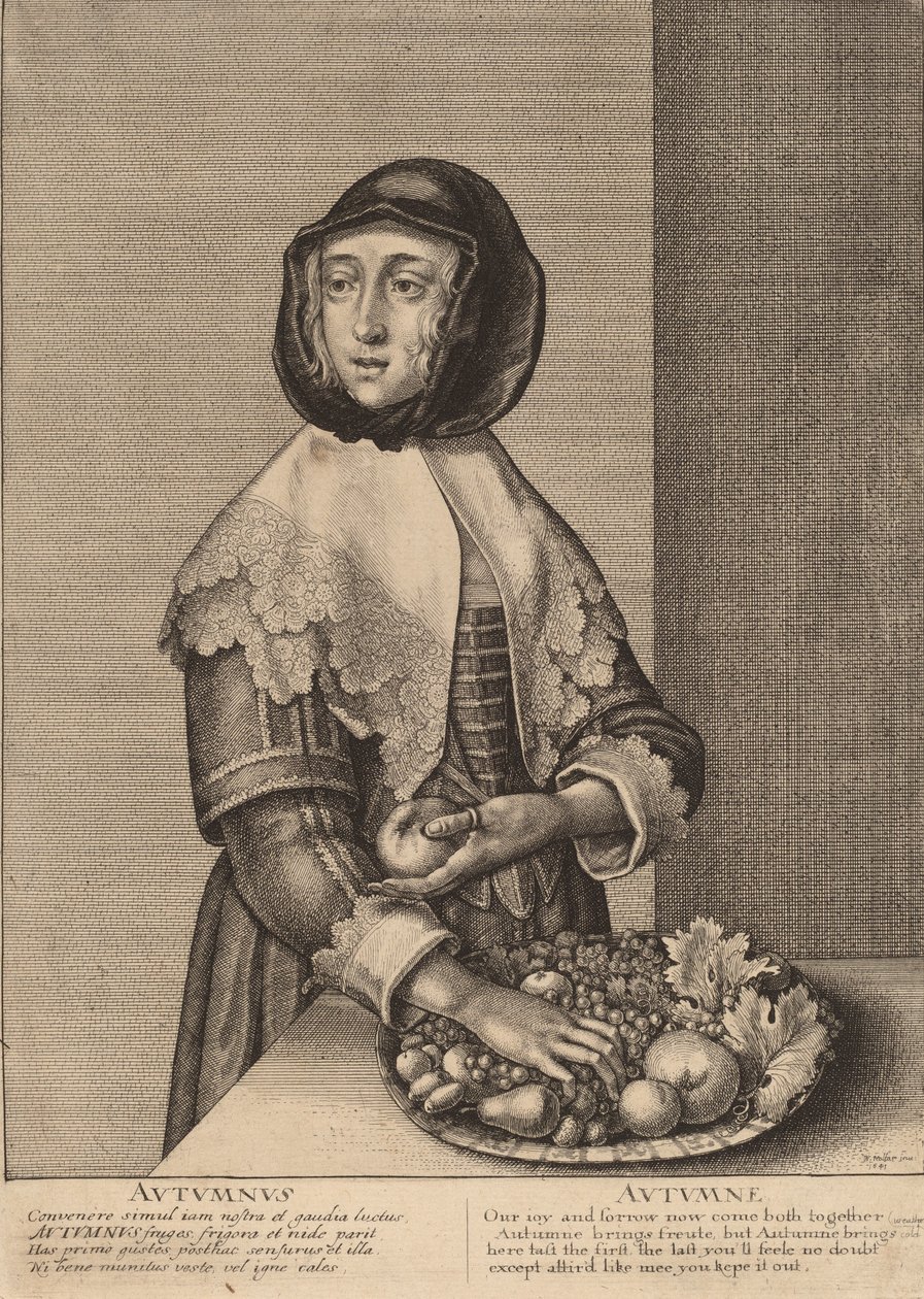 Outono, 1641. de Wenceslaus Hollar