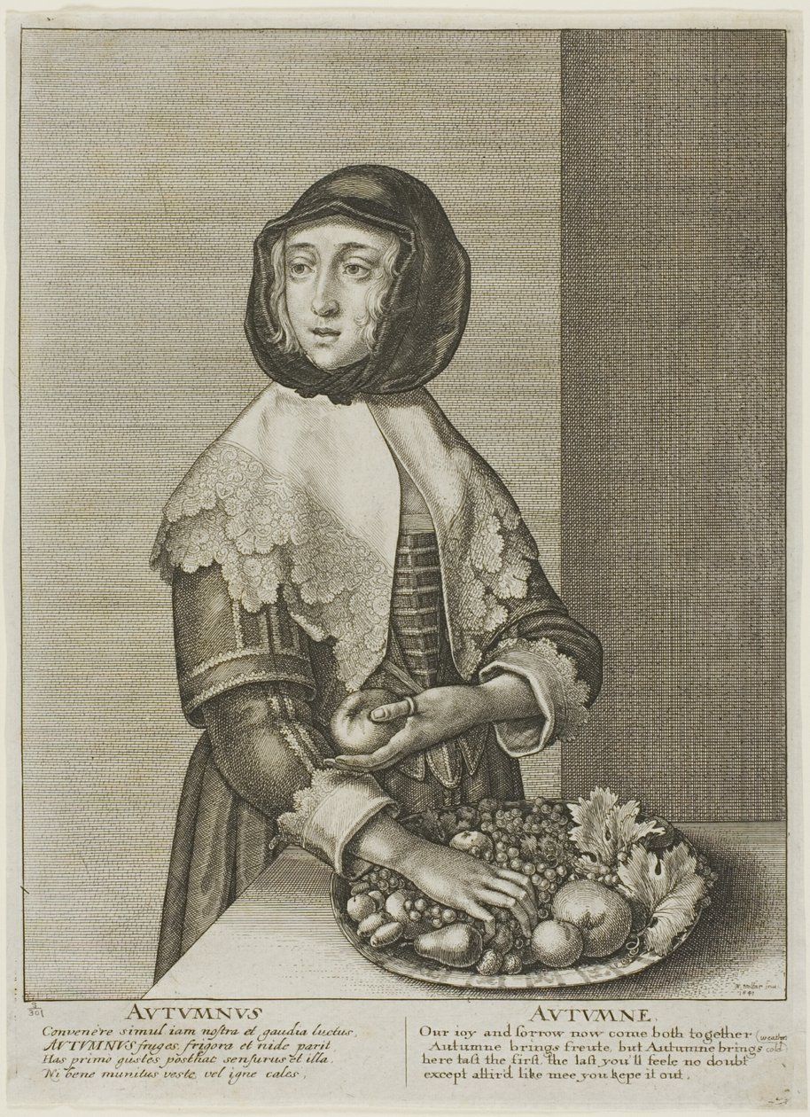 Outono, das Quatro Estações de Wenceslaus Hollar