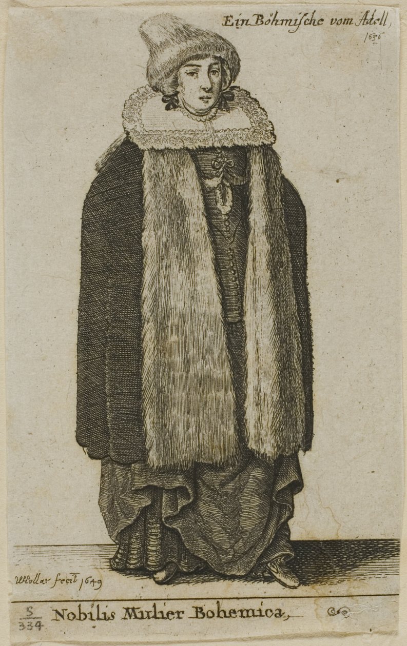Nobre da Boêmia de Wenceslaus Hollar