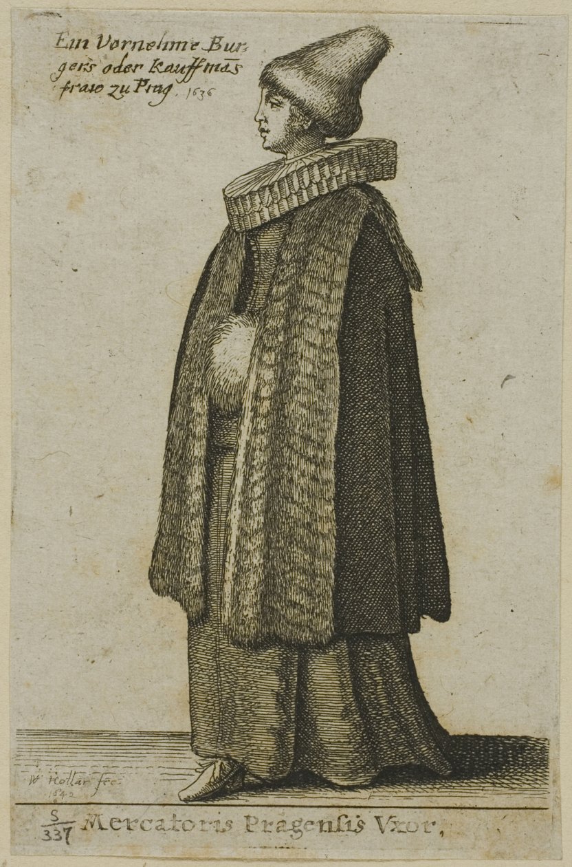 Mulher boêmia de boa qualidade de Wenceslaus Hollar