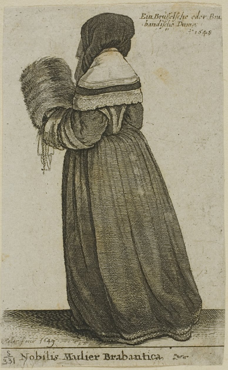 Nobre de Brabante de Wenceslaus Hollar