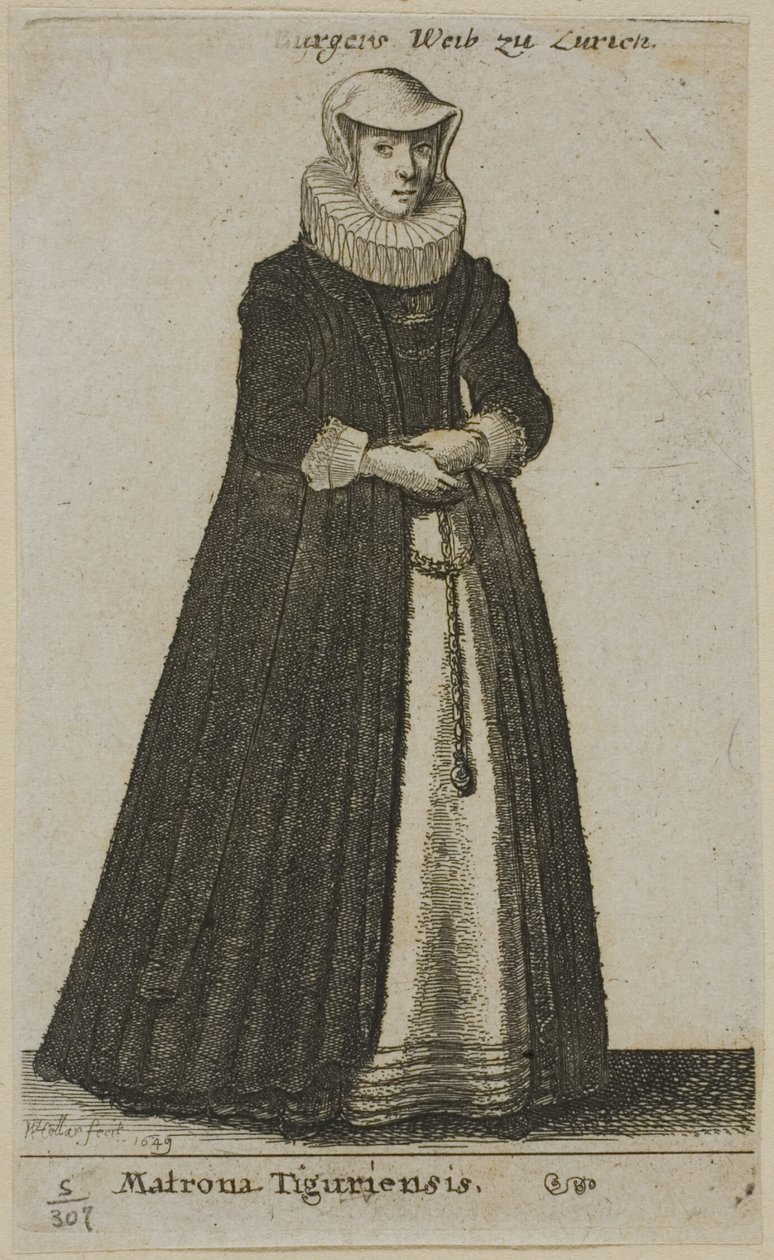 Mulher do Burguês de Zurique de Wenceslaus Hollar