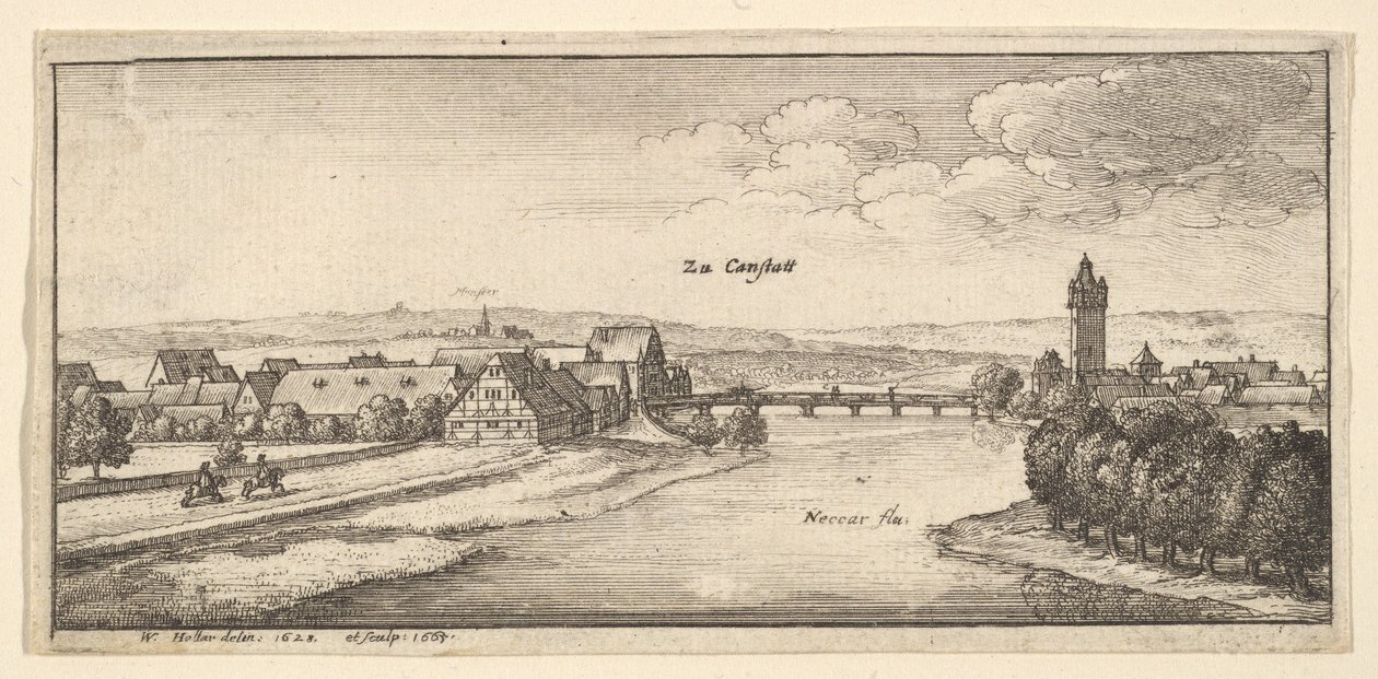 Cannstadt, 1665. de Wenceslaus Hollar