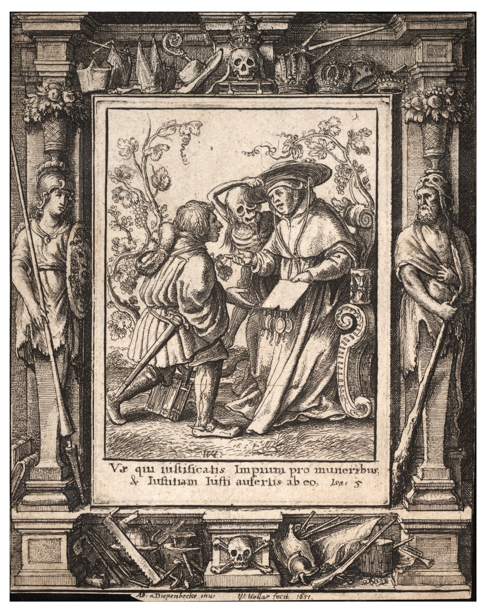 Cardeal. Estado 1 de Wenceslaus Hollar