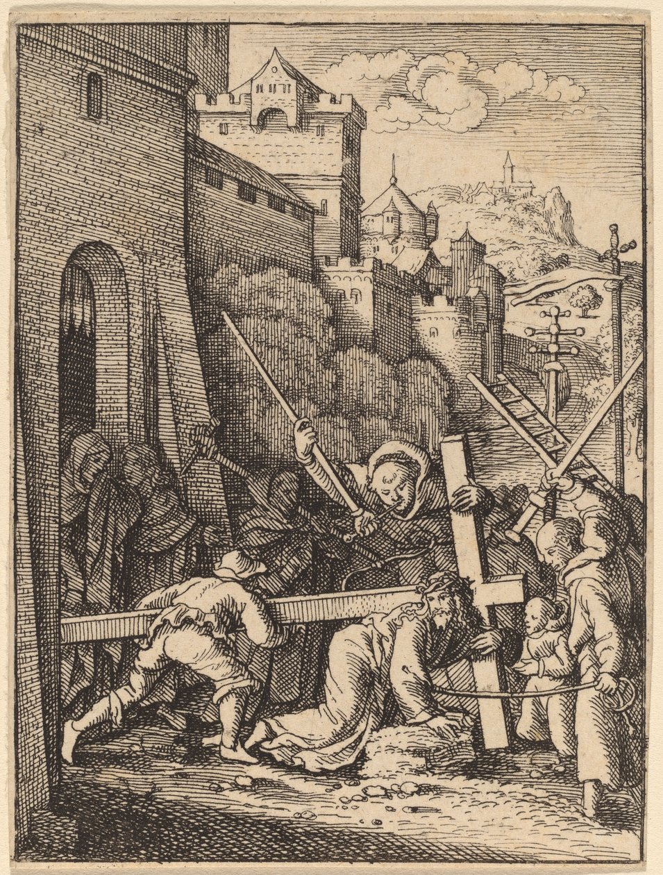 Carregando a cruz de Wenceslaus Hollar