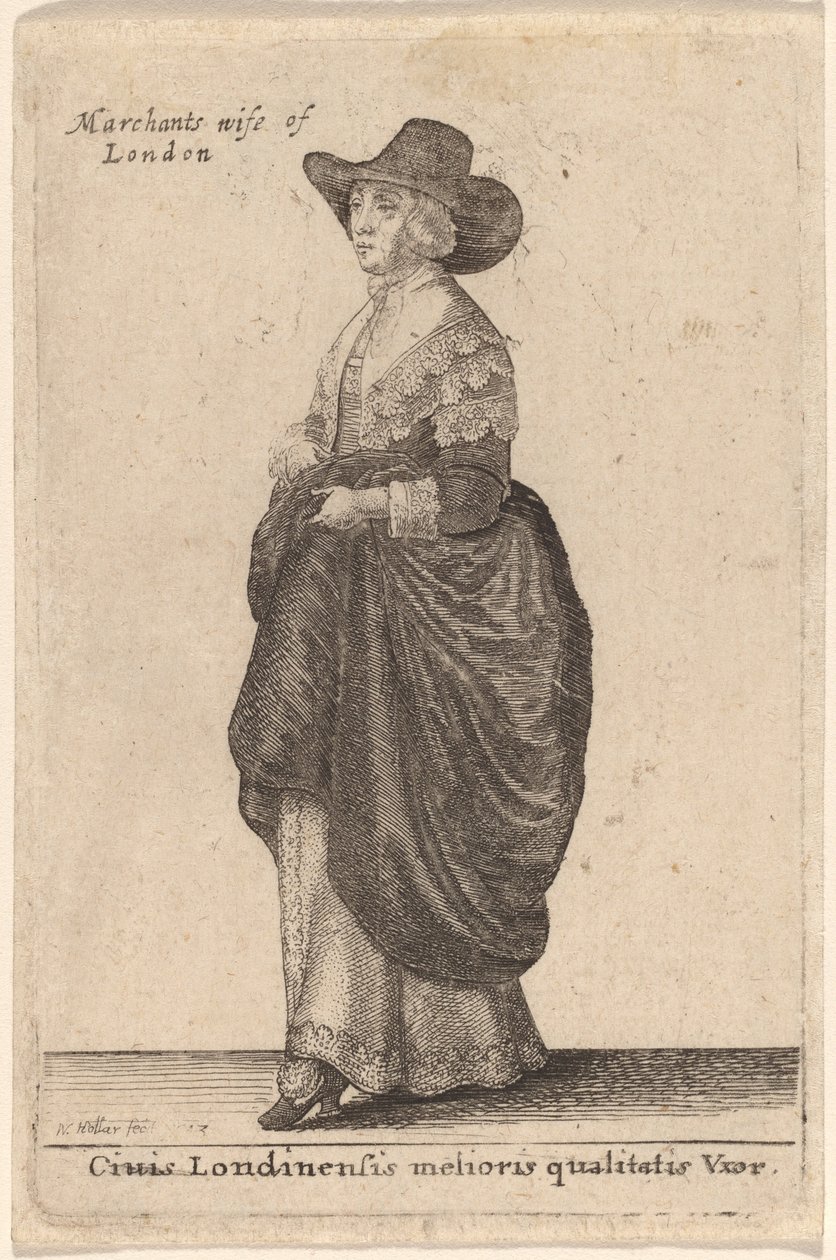 Cidadão de uma esposa de melhor qualidade de Londres de Wenceslaus Hollar