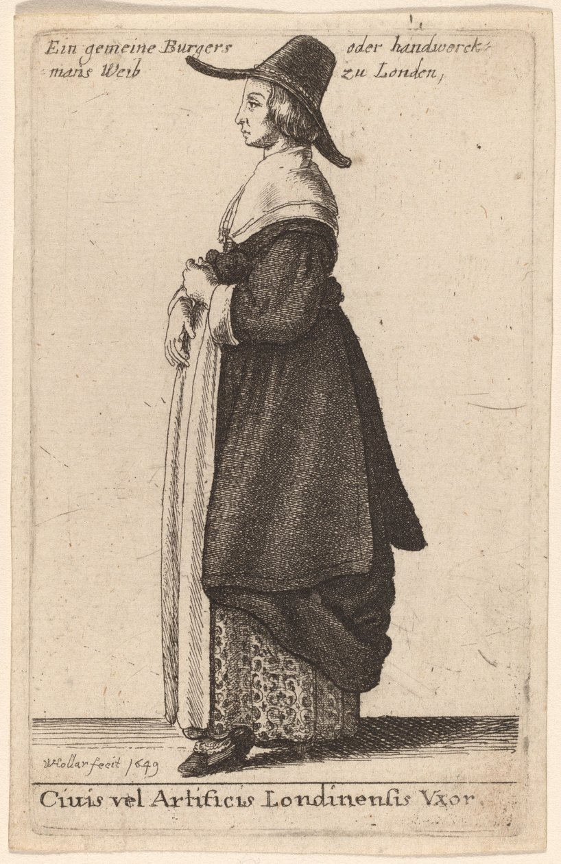 Cidadão de Londres ou Esposa de Wenceslaus Hollar