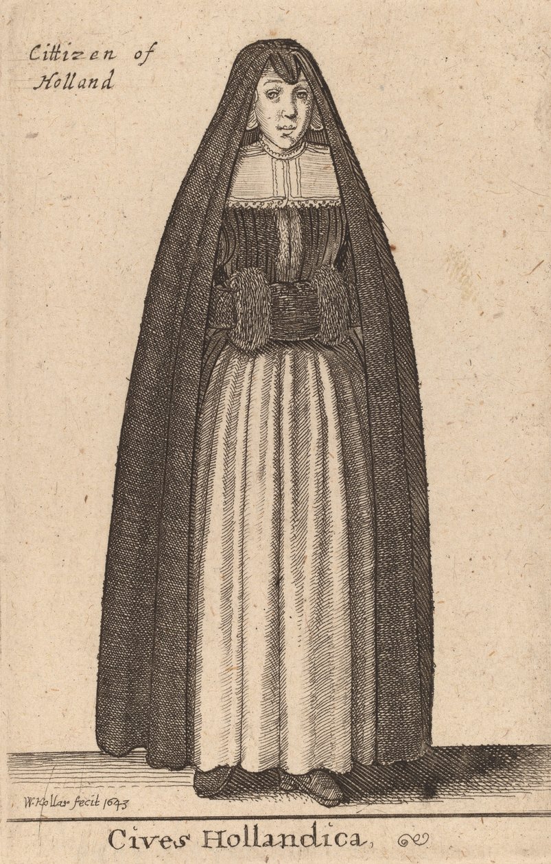Cidadãos da Holanda, 1643 de Wenceslaus Hollar
