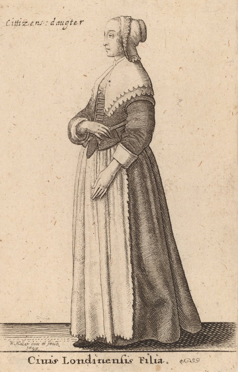 Civis Londinensis Filia, 1643. de Wenceslaus Hollar