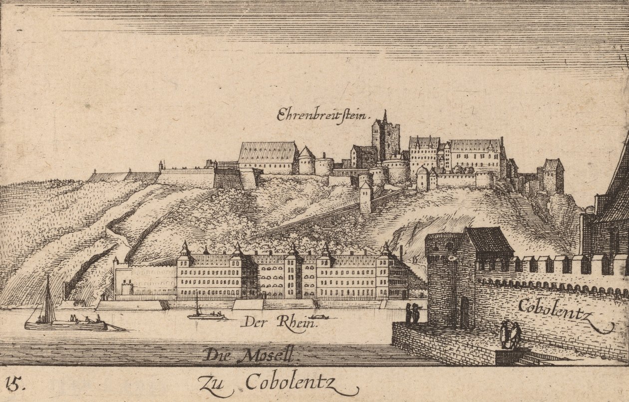 Coblentz, 1635. de Wenceslaus Hollar