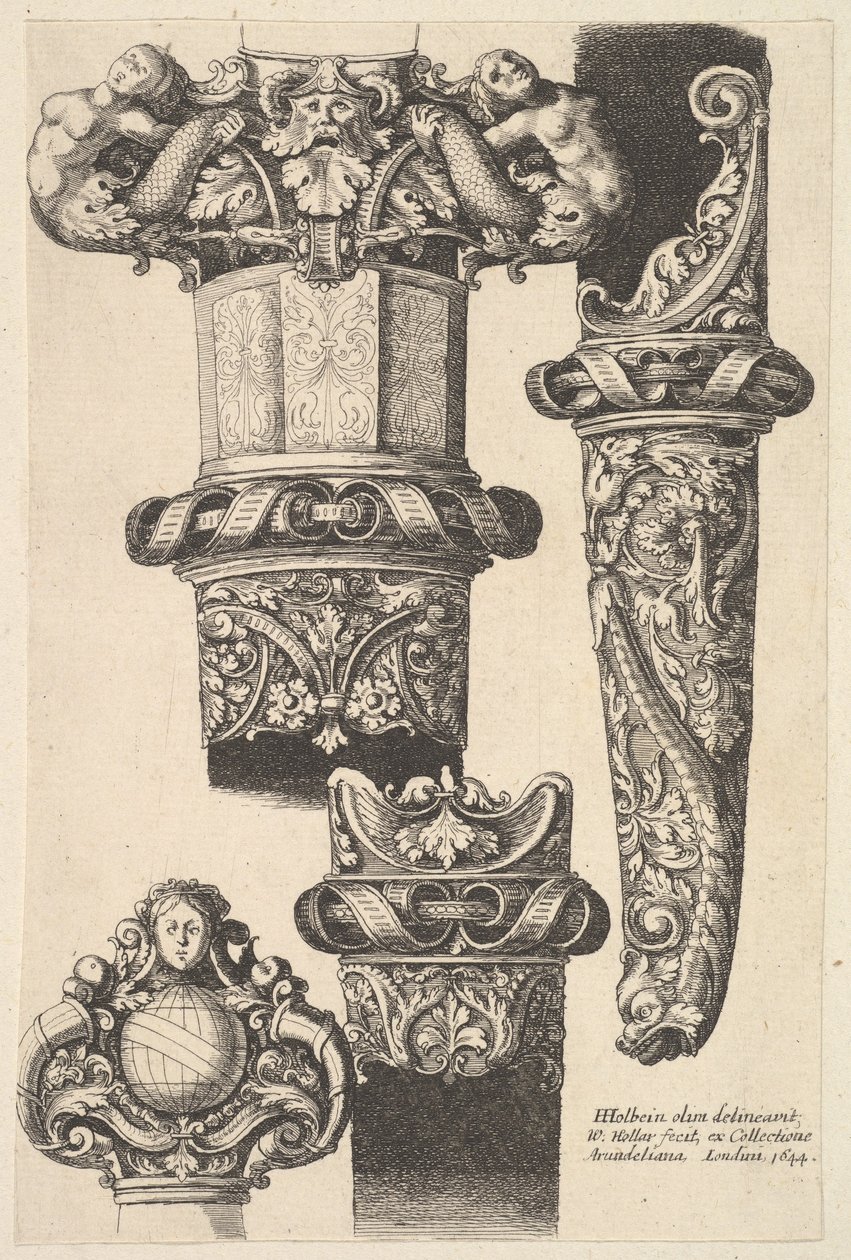 Adagas e bainhas, 1625-77. de Wenceslaus Hollar