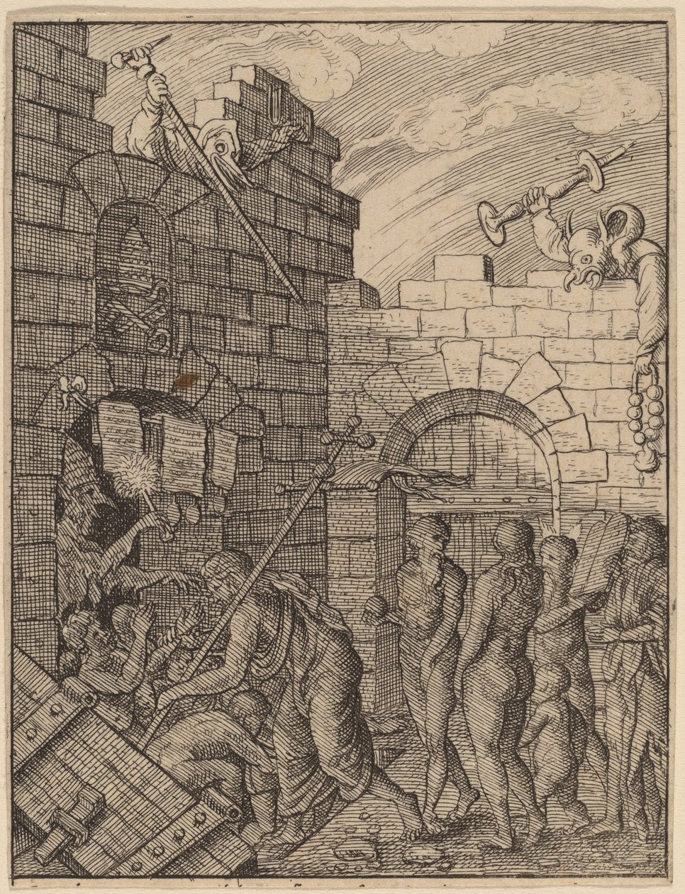 Descida ao inferno de Wenceslaus Hollar