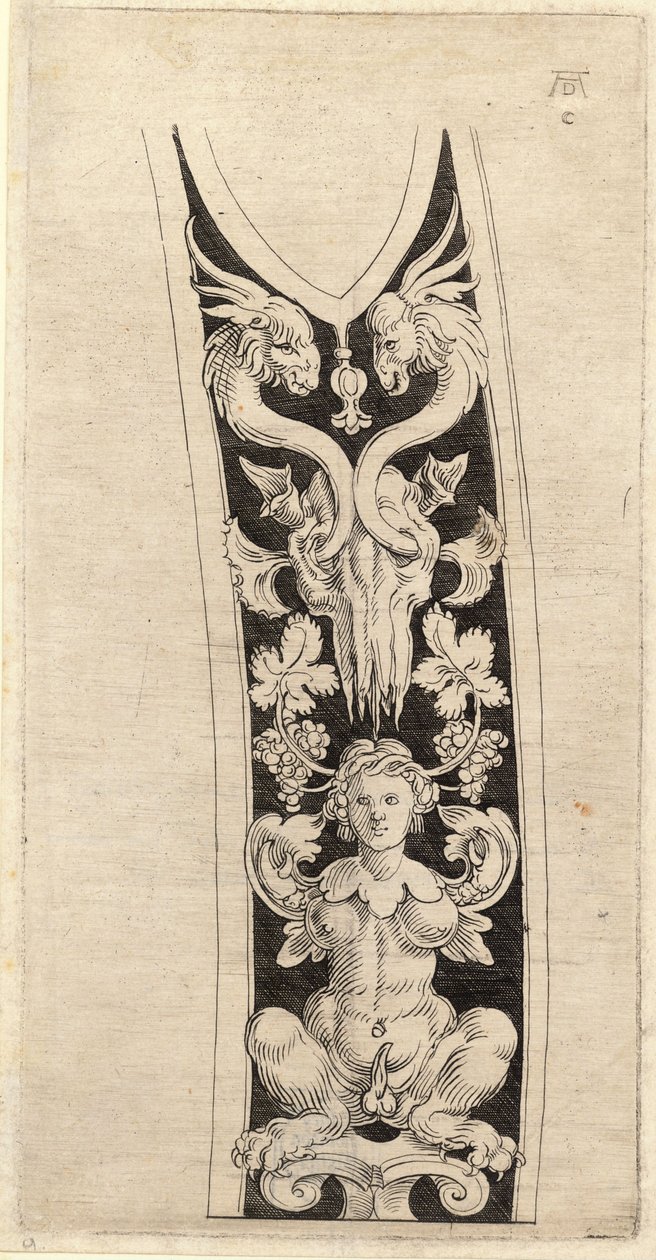 Desenho para uma bainha, a partir de um desenho de Albrecht Durer de Wenceslaus Hollar