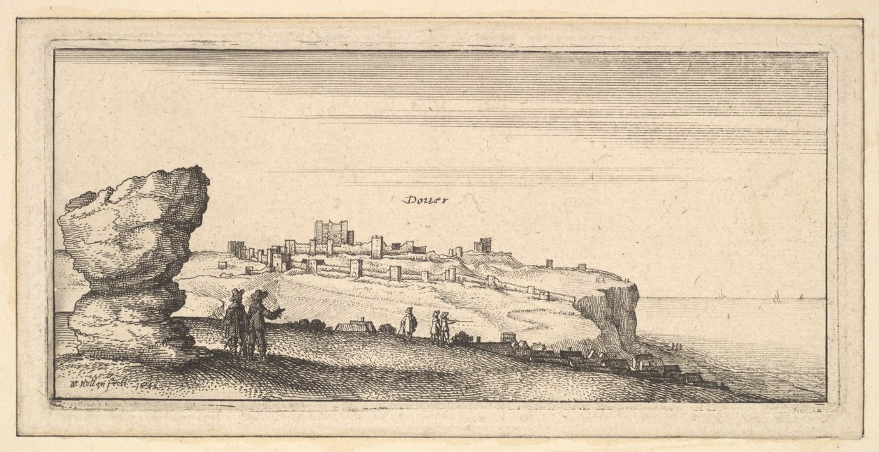 Douer Dover, 1642. de Wenceslaus Hollar