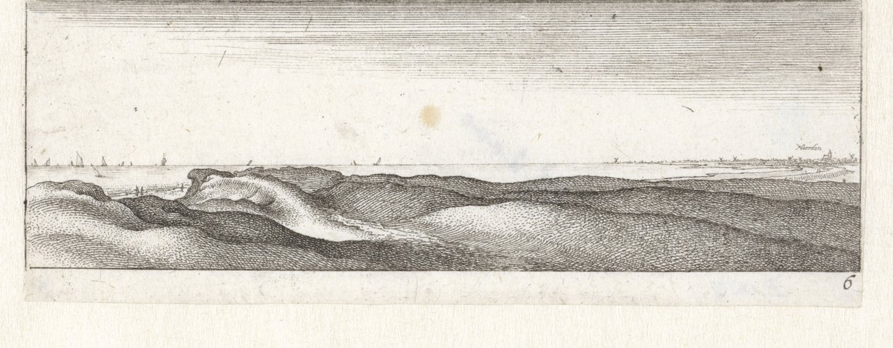 Dunas perto de Naarden
Pequenas paisagens marinhas (título da série) de Wenceslaus Hollar