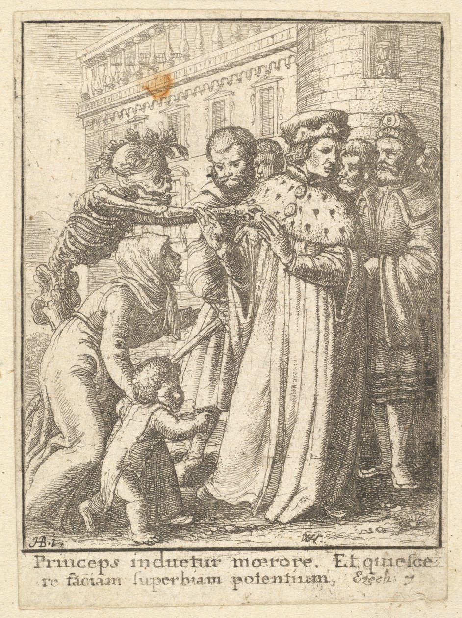 Duke, da Dança da Morte, 1651. de Wenceslaus Hollar