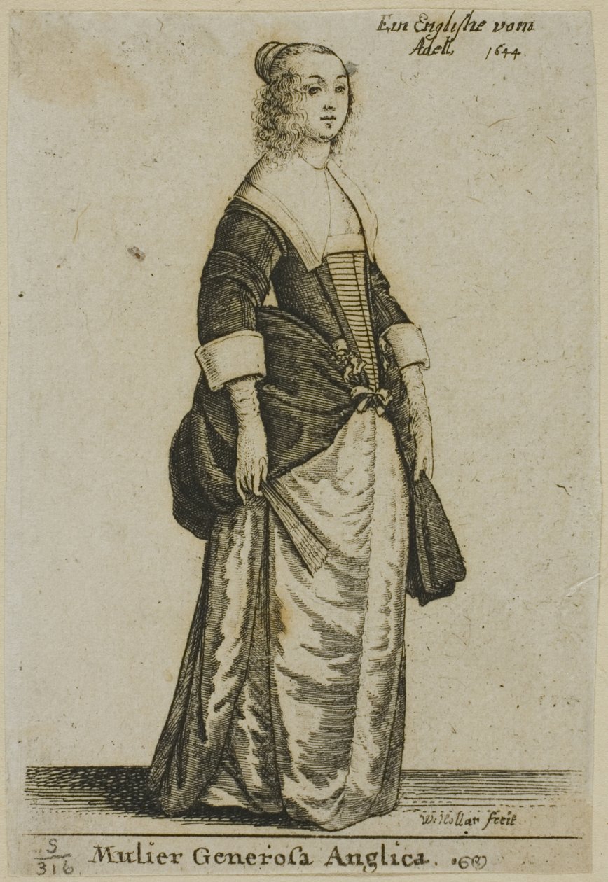 dama inglesa de Wenceslaus Hollar