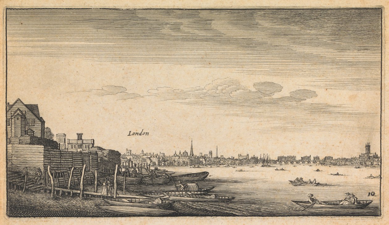 Vistas em inglês: Londres de Wenceslaus Hollar