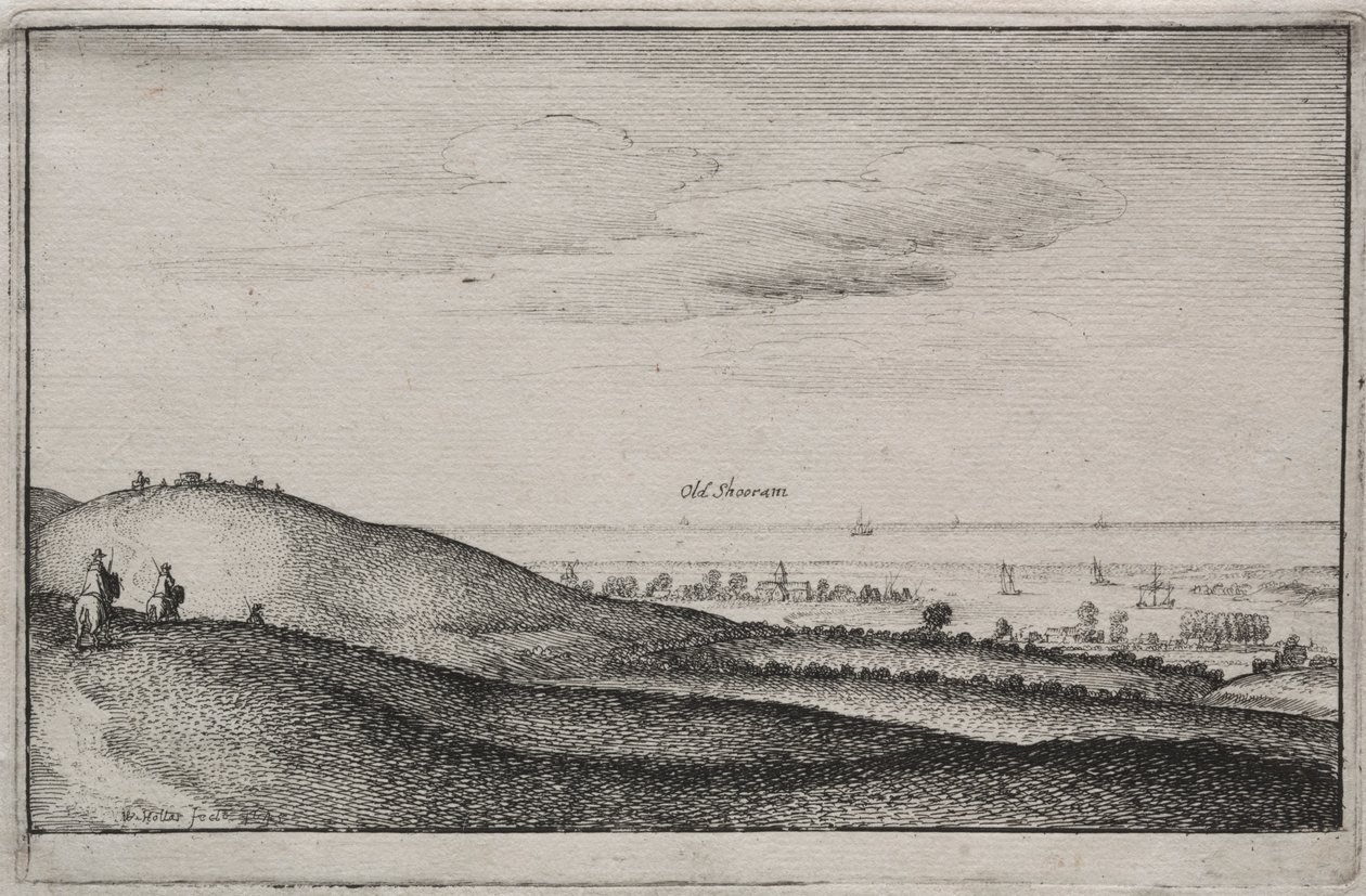 Vistas em inglês: Old Shoreham de Wenceslaus Hollar