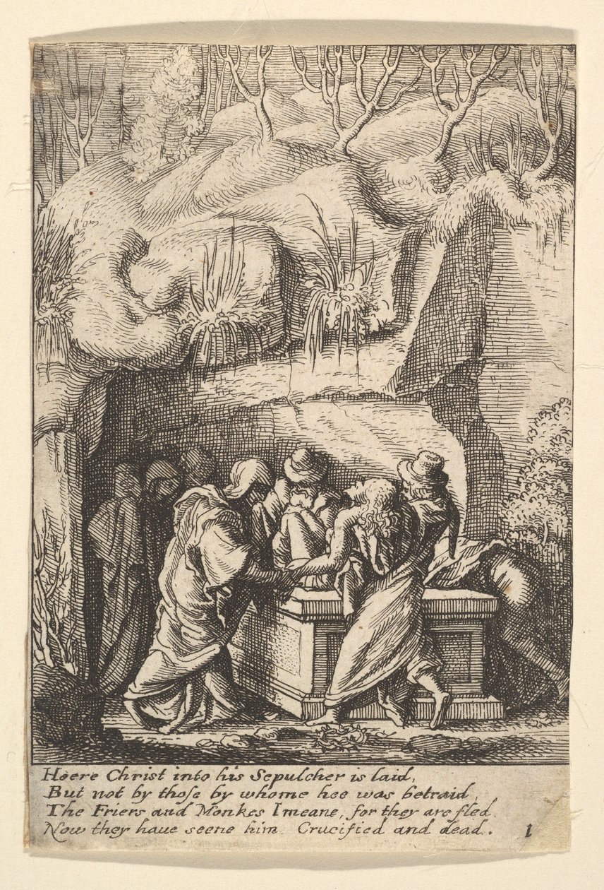 Enterro, 1625-77. de Wenceslaus Hollar