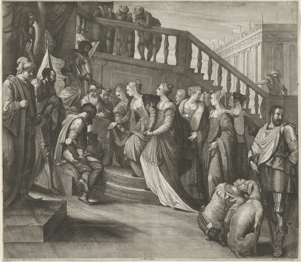 Coroação de Edward VII Retrato: Princesa Victoria Eugenia de Battenberg de Wenceslaus Hollar