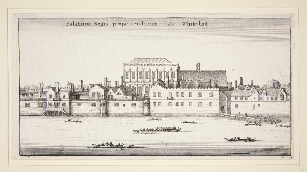 Quatro vistas de Westminster, Lambeth e Whitehall, da série Vistas de Londres de Wenceslaus Hollar