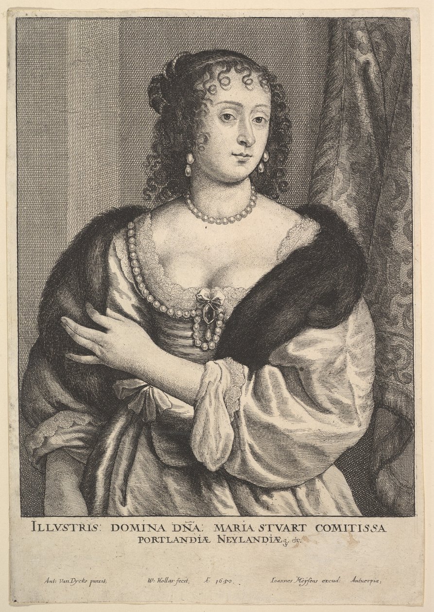 Frances Stuart, Condessa de Portland, 1650. de Wenceslaus Hollar