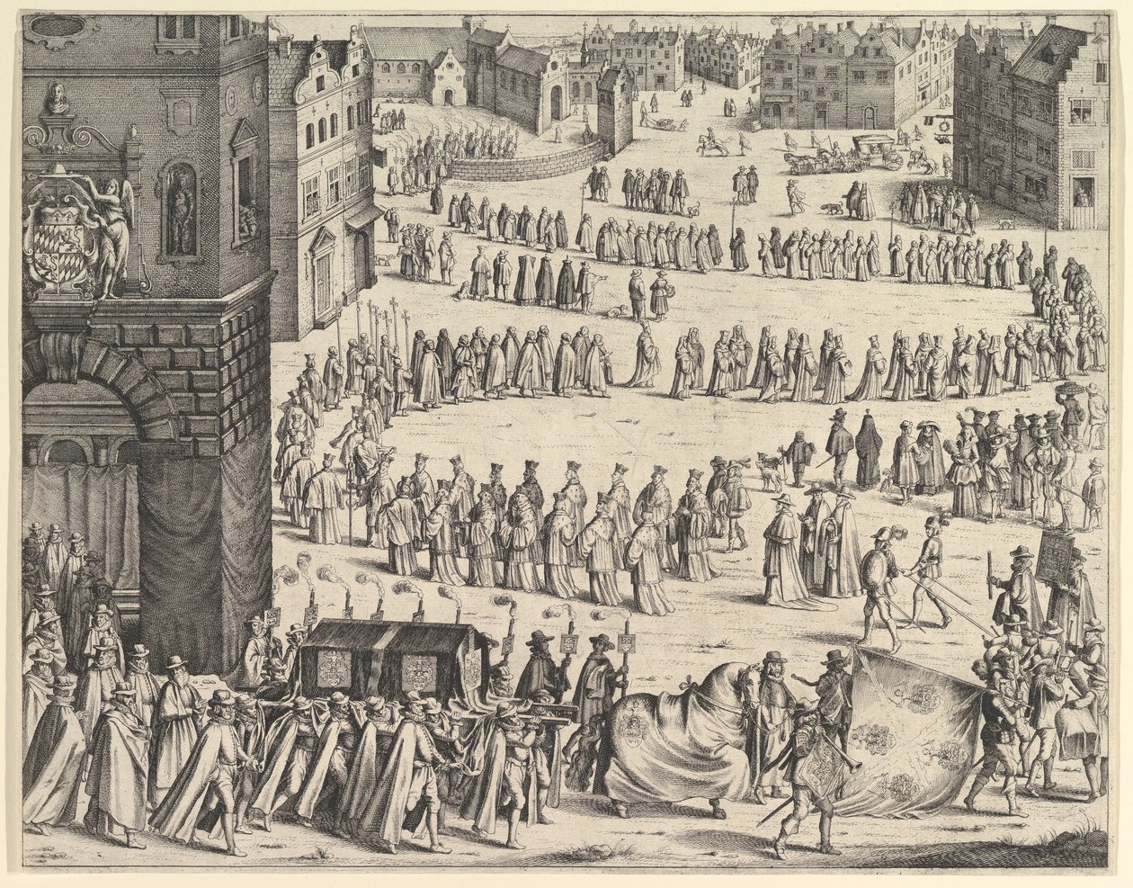 Funeral do general Johan Baptiste von Taxis, 1645. de Wenceslaus Hollar