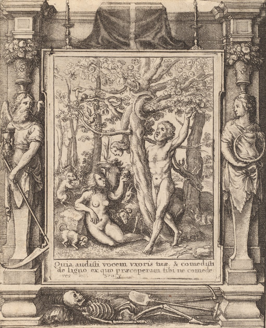 Jardim do Éden, 1651. de Wenceslaus Hollar