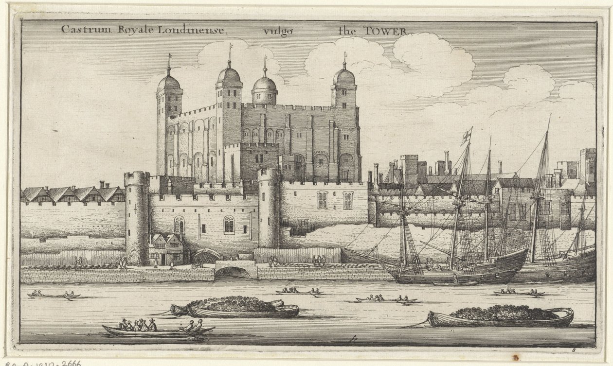 Vista da Torre de Londres de Wenceslaus Hollar