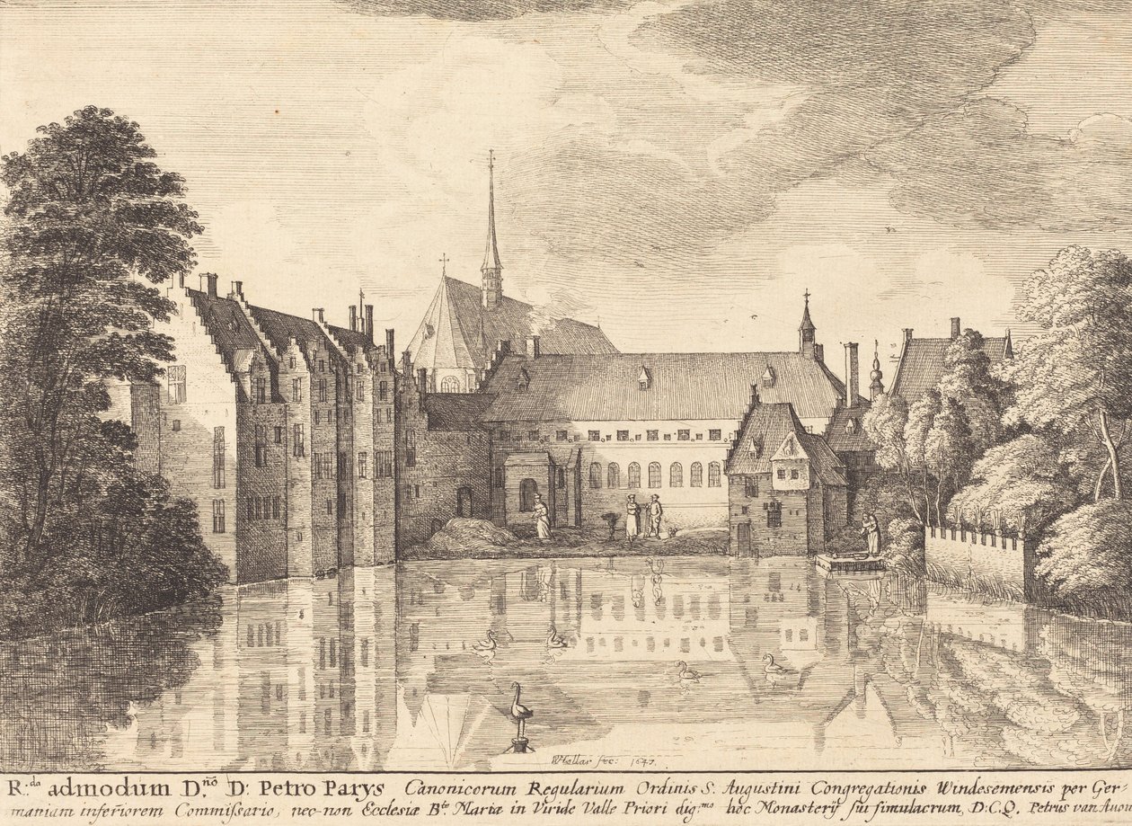 Abadia de Groenendael, 1647. de Wenceslaus Hollar